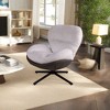 CAVINAS Faux Leather Upholstered Accent Chair,Modern Swivel Chair  with Metal Base Frame for Bedroom,Reading Room - 4 of 4