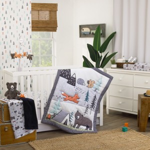 Carter's Woodland Friends 3 Piece Nursery Crib Bedding Set - 1 of 4