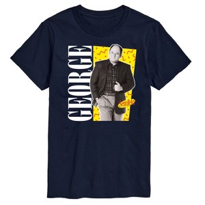 Men's Seinfeld George Short Sleeve Graphic T-Shirt - Navy - X-Large - 1 of 4