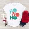 SmileyWorld Ho Ho Ho Stacked - Youth Short Sleeve Graphic T-Shirt and Toddler Short Sleeve Graphic T-Shirt - 2 of 3