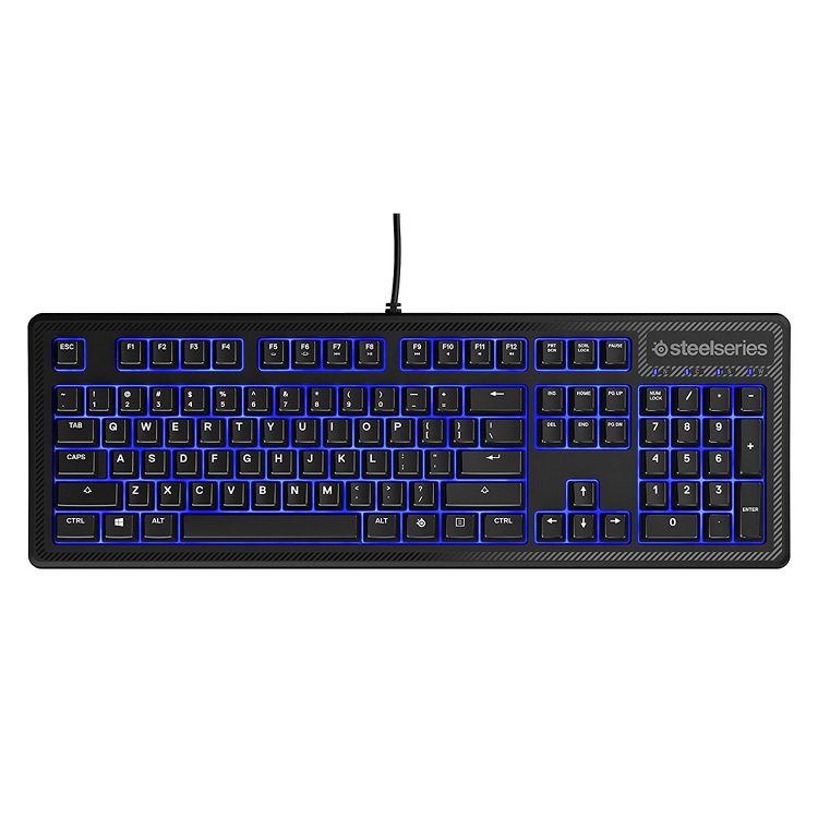 Refurbished: SteelSeries Apex 100 Gaming Keyboard Blue LED Manufacturer Refurbished, 1 of 5