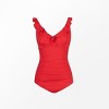 Women's Tummy Control Ruffled V-neck One-piece Swimsuit - Cupshe - 2 of 4