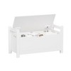 Toy Box Chest For Girls Boys, Wooden Toy Storage Organizer Trunk With Cushion Seat Bench, Flip-top Lid & Safety Hinge, Toy Chest For Nursery Playroom - 4 of 4