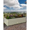 2Pcs Galvanized Raised Garden Bed Outdoor Raised Bed for Gardening Deep Pot Metal Planter Box for Vegetables Flowers Herbs - 2 of 2