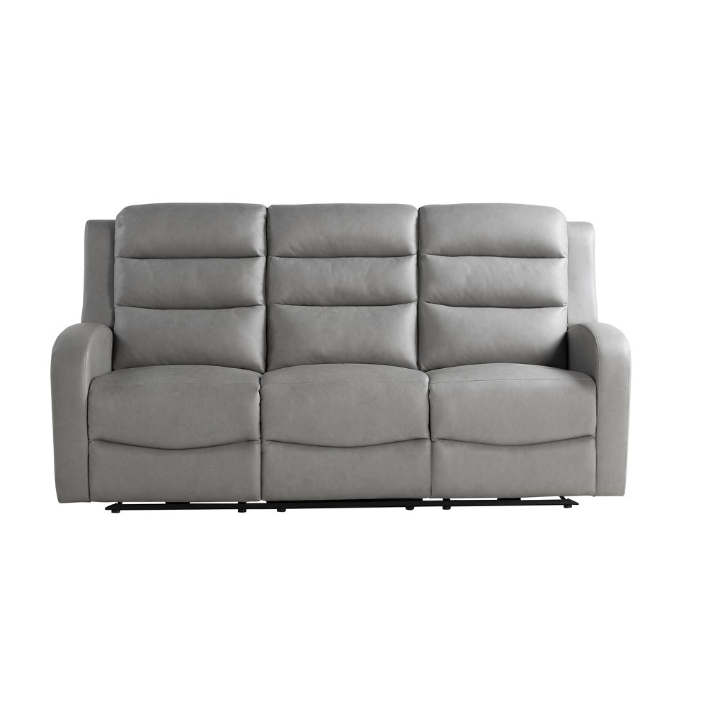 Photos - Sofa Relax-A-Lounger Alpine Power Recliner  Gray Vegan Leather