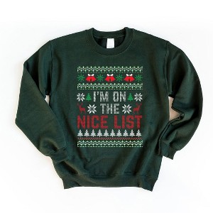 Simply Sage Market Women's Graphic Sweatshirt I'm On The Nice List - 1 of 2