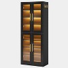 Hommoo 8-Tier Tall Shoe Storage Cabinet with Acrylic Doors and LED Lights - 4 of 4