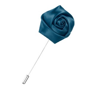 Unique Bargains Wedding Groom Boutonnieres Rose Flower Lapel Pins for Men 1 Pc - 1 of 4