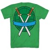 Seven Times Six Teenage Mutant Ninja Turtles Shirt Boy's Leonardo Short Sleeve Costume Top Green - 3 of 4