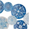 Metal Plate Wall Decor with Embossed Details Blue - The Novogratz: Iron Frame, Vertical Orientation, Spot Clean - 2 of 4