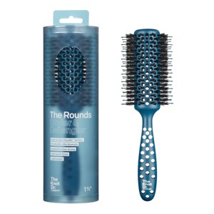 The Knot Dr. for Conair Vented Nylon & Boar Bristle Round Hair Brush - All Hair - Pink - 1 of 4