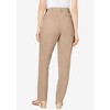 Jessica London Women's Plus Size Petite Stretch Cotton Chino Straight Leg Pant - 3 of 4