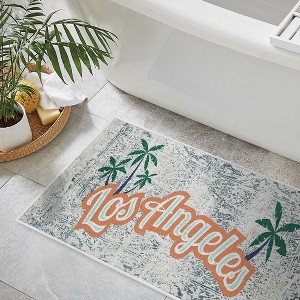 Sussexhome Non-Skid Ultra-Thin Area Rugs for Laundry Room, Entryway, Bathroom and Kitchen - Washable Multipurpose Floor Mat - US States - 1 of 4