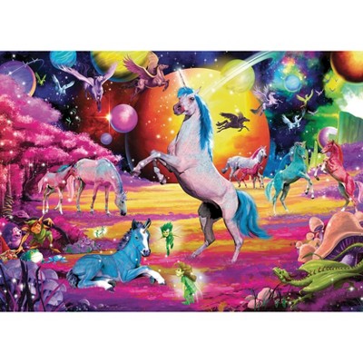 Toynk Universe of Unicorns Rainbow Fantasy Puzzle | 1000 Piece Jigsaw Puzzle