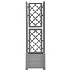 vidaXL 5-Floor Flower Stand 16.9"x8.7"x38.6" White Metal - 3 of 4
