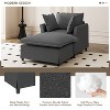Whisen Oversized Modern Sofa Module for Modular Sectional Sofa, Wide Seat Chenille Armchair with Pillows - 2 of 4