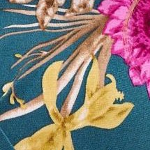 teal floral