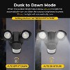 ZAFRO LED Flood Motion Sensor Outdoor Lights, 24W 1800LM 5000K IP54 Waterproof, 5 Lighting Modes, 4 Lighting Durations, 3 Detection Distances,Black. - 4 of 4