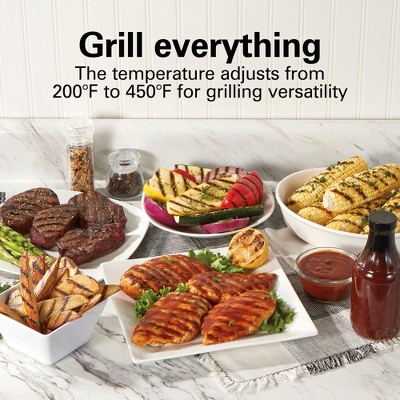 Hamilton Beach Stainless Steel Indoor Searing Grill with Ceramic Plate