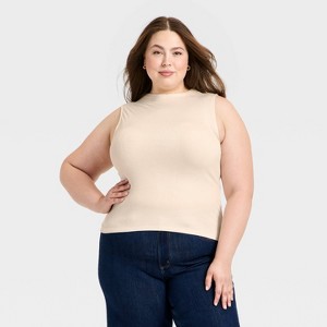 Women's Ribbed Pullover Tank Top - Universal Thread™ - 1 of 3