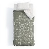 Twin Extra Long Pimlada Phuapradit Winter Forest 1 Polyester Comforter + Pillow Shams Gray - Deny Designs: Abstract Non-Woven Bedding Set - 2 of 4