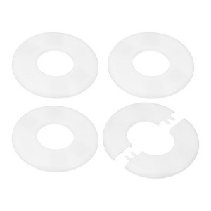 Unique Bargains Self-Adhesive ABS Multipurpose Faucet Escutcheons 4 Pcs - 1 of 4