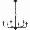 Craftmade Lighting Jolenne 6 - Light Chandelier in  Flat Black - 3 of 4