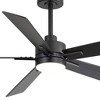 Airsurfer 52" Ceiling Fan with 3 Colors LED Light,Black Ceiling Fan with 5 Plywood Blades,6 Speeds Motor & Memory Function,Remote Control Included - 2 of 2