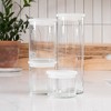 Libbey Stacking Cylinder 4 Piece Assorted Glass Jar Set with Lids - 4 of 4