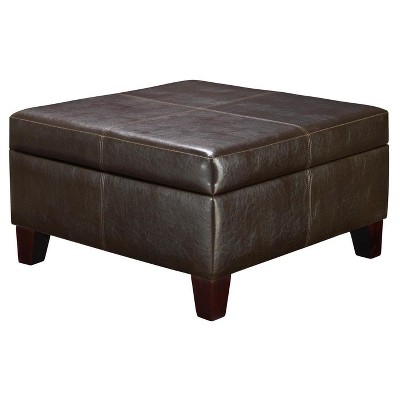 target leather ottoman