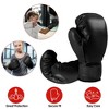 iMountek "Kids Boxing Gloves for 8-15 Years Old Boys & Girls – Junior Training Mitts for Kickboxing, MMA & Punching Bags" Black Kids Size - 4 of 4