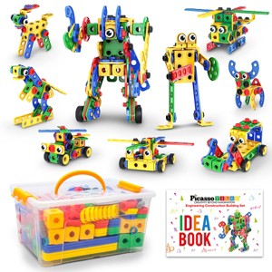 Picasso-TILES 201 PC Construction Building Engineering Set, STEM Toys for Kids 3+ - 1 of 4