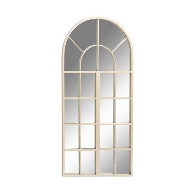 Traditional Iron Decorative Wall Mirror White - Olivia & May