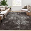 Washable Area Rug 4x6 Entryway Rug, Non-Slip Non-Shedding Vintage Distressed Carpet, Indoor Retro Floral Accent Throw Rug, Foldable Printed Mat - 2 of 4