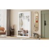 APRILSOUL 47.2'' Wide Hall Tree - Bench, Shoe Storage, 3 Hooks & Open Shelves - 2 of 4