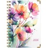 HARDCOVER 2026 Planner, 5.5"x8": 14 Months (Nov 2025-Dec 2026), Daily/Weekly/Monthly,  Bookmark, Pocket Folder w Sticky Notes (Rainbow Floral) - 4 of 4