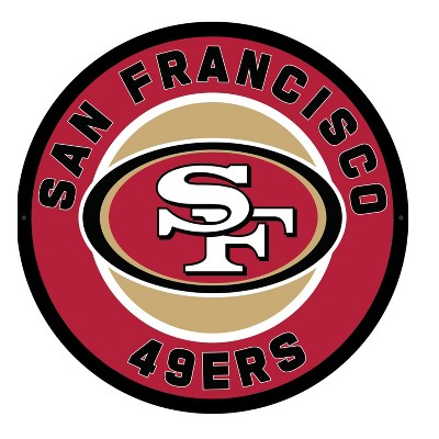 Evergreen Ultra-Thin Edgelight LED Wall Decor, Round, San Francisco 49ers- 23 x 23 Inches Made In USA