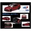 Alfa Romeo Giulia GTAm Rosso GTA Red with Carbon Top 1/64 Diecast Model Car by BBR - image 3 of 3