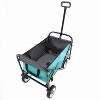 CAVINAS Collapsible Foldable Wagon Cart with Strapping System, Shopping Cart with All-Terrain Wheels Beach Wagon, Utility Cart for Camping - 3 of 4