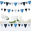 Big Dot of Happiness 30 Piece Blue Graduation Party Pennant Triangle Banner - 2 of 4
