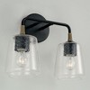 Capital Lighting Amara 2 - Light Vanity in  Matte Black/Brass - 2 of 3