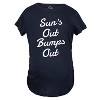 Maternity Suns Out Bumps Out T Shirt Funny Summer Pregnancy Tee - Crazy Dog Maternity T Shirt - 3 of 4