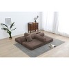 77.9" Convertible Sleeper Sofa Bed,3-Seater Folding Couch,Soft Corduroy Upholstered Sofa Bed for Living Room Bedroom-Baofuwish - 4 of 4