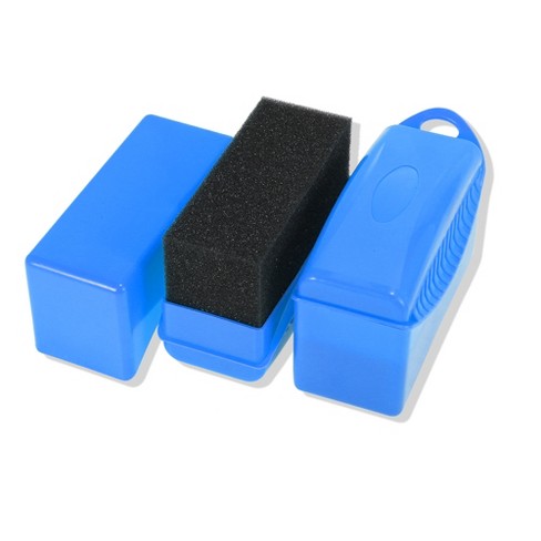 Unique Bargains Wheel Dressing Shine Applicator Wax Pad Sponge With Lid  Blue : Target