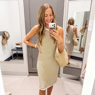 Women's Crochet Mini Sweater Dress - A New Day : Target