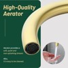 Cobbe Floor Standing Tub Faucet Single Handle Standing Shower Faucet with Handheld Shower Swivel Spout and 59-Inch Hose Brushed Gold - 4 of 4