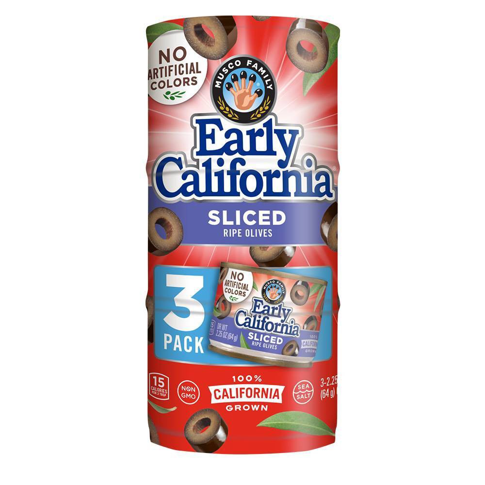 SEA SALT SLICED CALIFORNIA RIPE OLIVES, SEA SALT