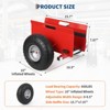 Slab Dolly with 10" Rubber Inflatable Tires,Panel Dolly 600 Lbs Capacity,Adjustable Drywall Mover for Drywall Sheets Door Transport All Terrain - 3 of 4