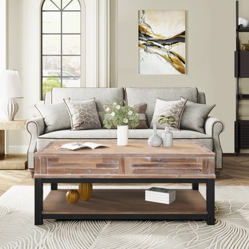 Target rustic deals coffee table