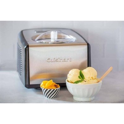 1.5 Quart Black and Stainless Steel Automatic Ice Cream Maker